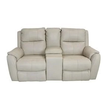 Leather Power Reclining Loveseat